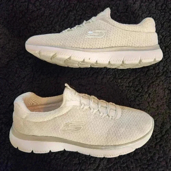 Skechers White Shoes - Picture 1 of 6